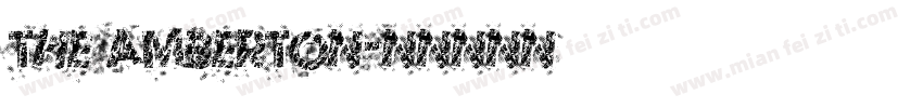 THE AMBERTON字体转换